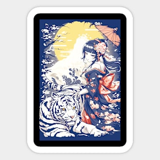 Geisha tiger shogun’s Geisha 87009 Sticker